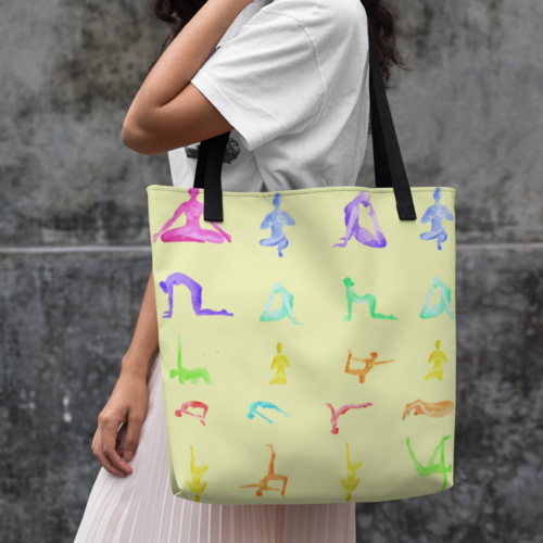 Yoga Sanctuary Everyday Yellow Tote Bag - Image 3