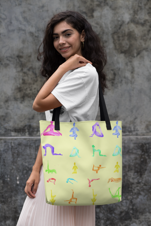 Yoga Sanctuary Everyday Yellow Tote Bag - Image 4