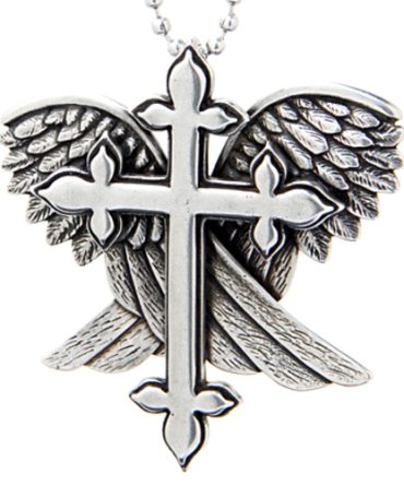 Redemption - Cross with Wings Necklace