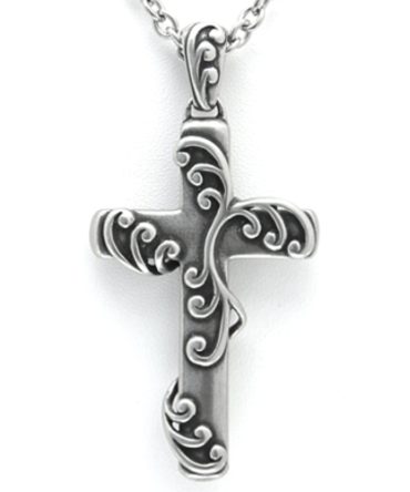Ivy - Cross with Vines Necklace