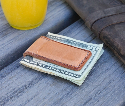 Hand Sewn Magnetic Money Clip - Image 5